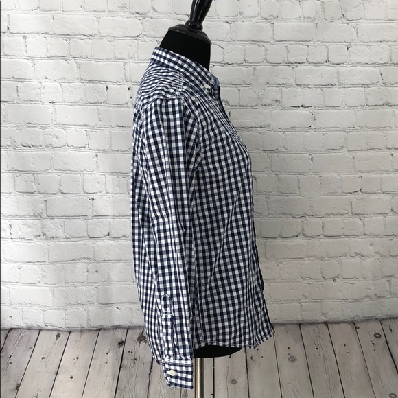 Tommy Hilfiger Checkered Button Down SZ M 12-14 - Picture 4 of 7